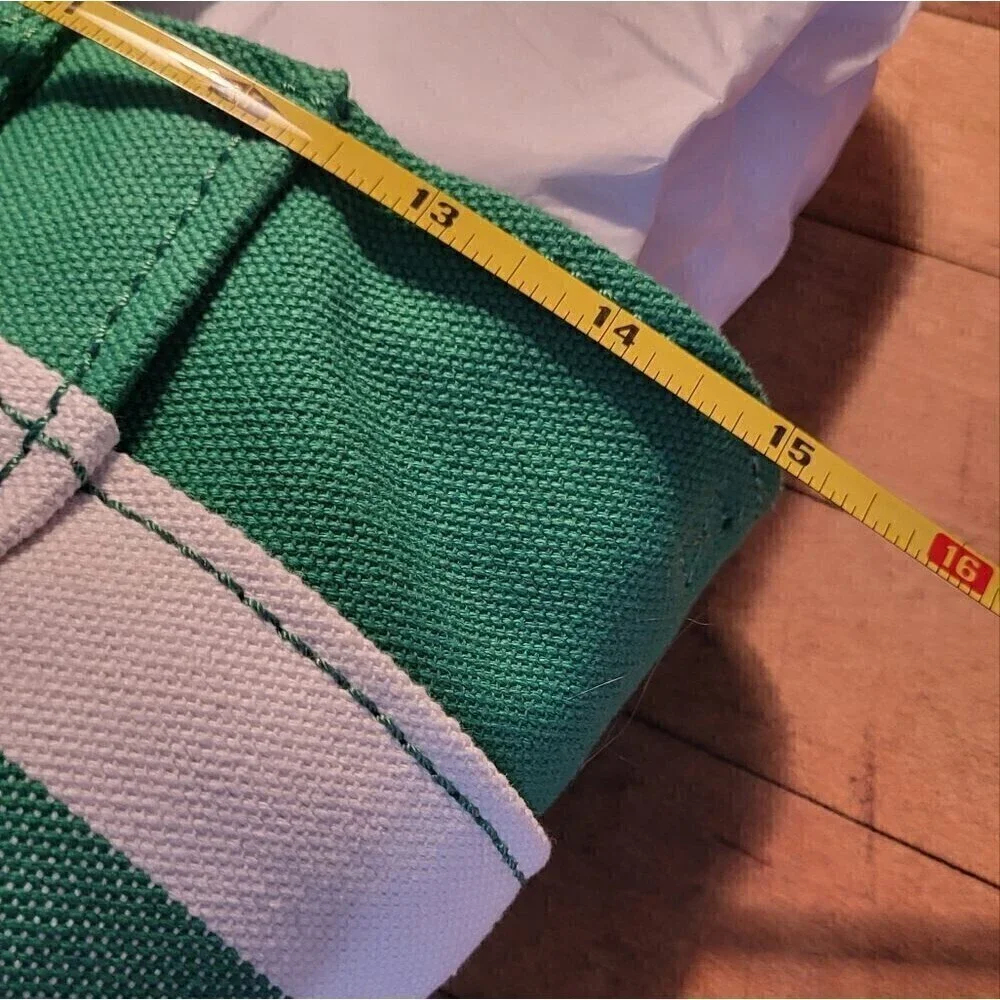 Kate Spade Jett Beach Time Stripe Small Tote in Green Bean